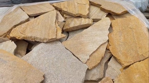 Плитняк златолит жёлтый для цоколя купить в Нязепетровске