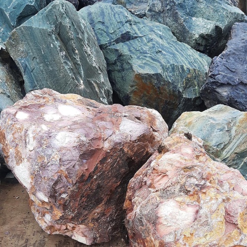 Ландшафтные глыбы красно-фиолетовые 200-1000 килограмм купить в Нязепетровске
